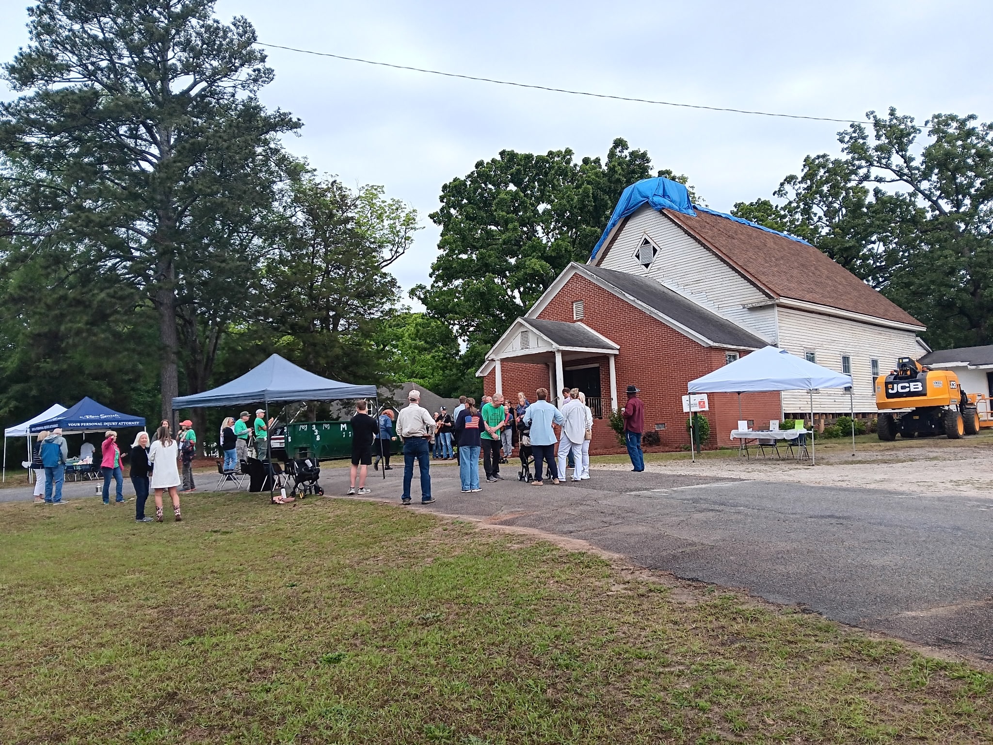 Photo of the people who came to the Raise the Roof Event at Historic Woolsey Church in May 2026.