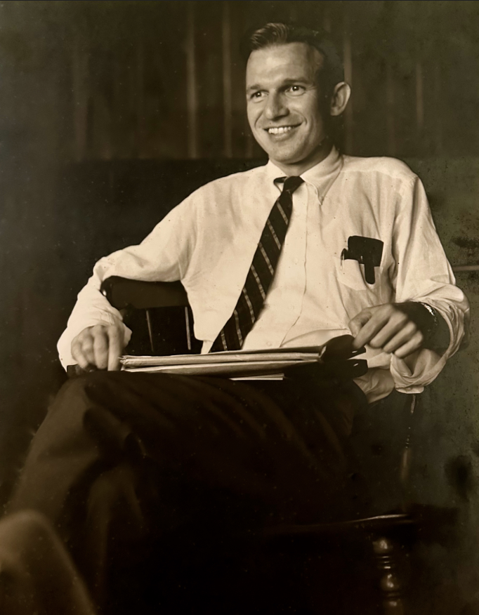 Portrait of children's author Robert J. Burch