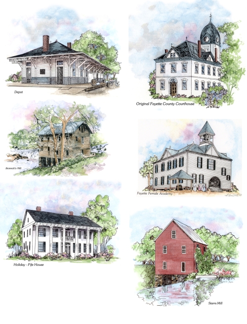 Fayette County Buildings by Patsy Gullett