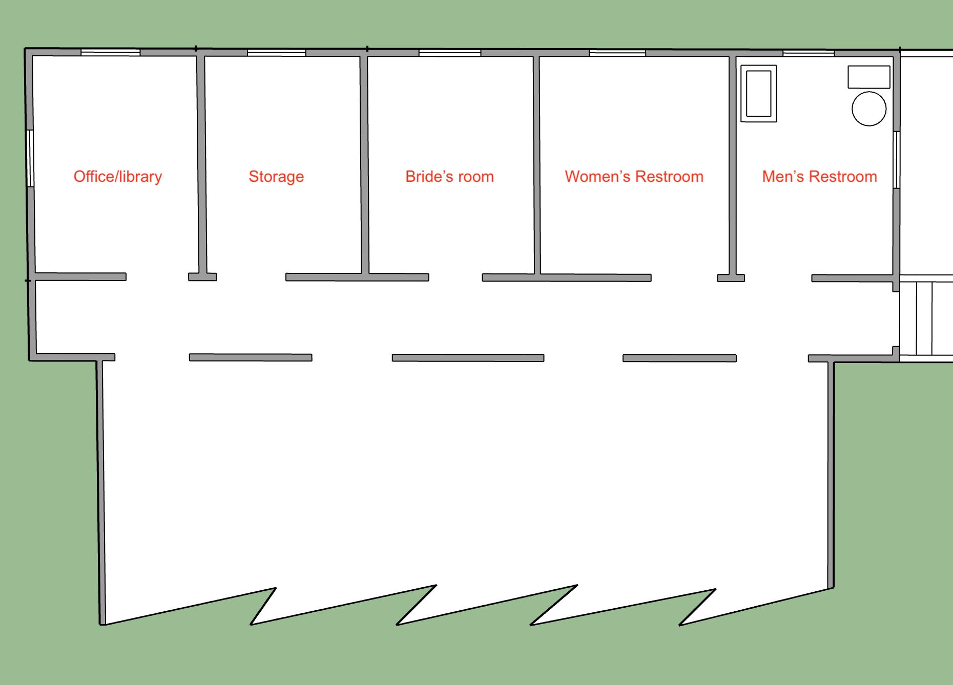 Future Layout for 5 classrooms. Courtesy of Ryan Arvay © 2026 Future Layout for 5 classrooms. Courtesy of Ryan Arvay © 2026