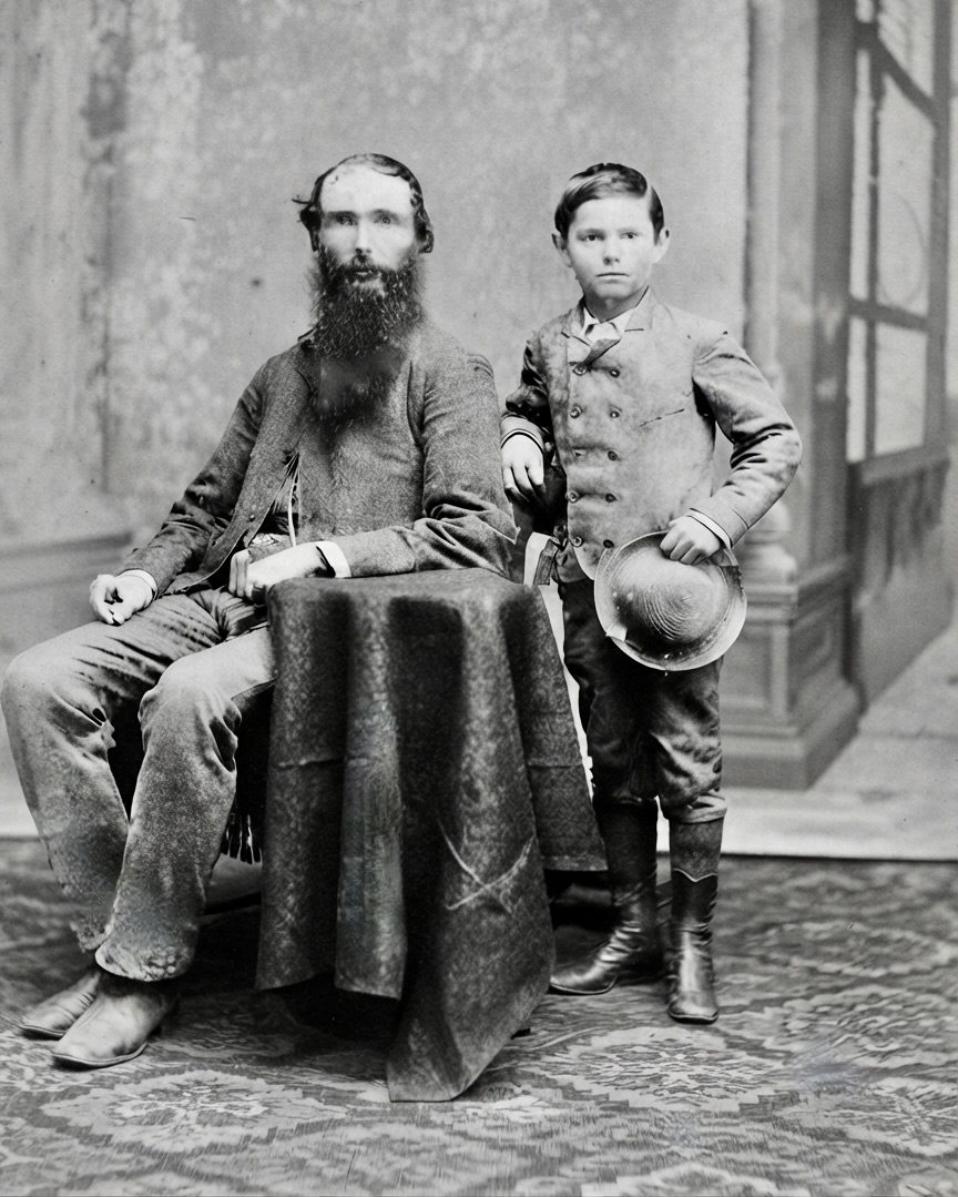 Juan F. McLean and son John Morgan McLean. Courtesy of Fayette County Historical Society Juan F. McLean and son John Morgan McLean. Courtesy of Fayette County Historical Society