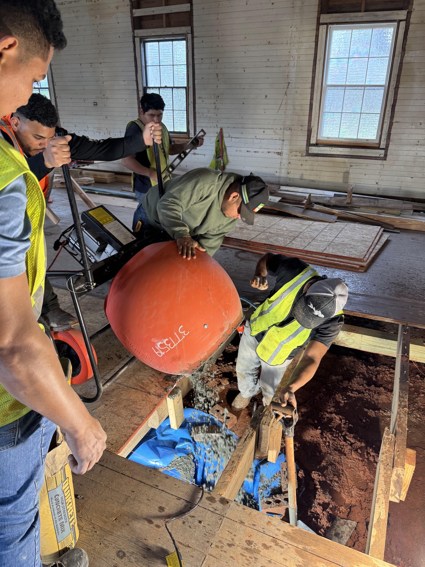 Concrete being poured for footers Photo by Ryan Arvay © 2026 Concrete being poured for footers Photo by Ryan Arvay © 2026